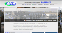 Desktop Screenshot of kandrtruckparts.com