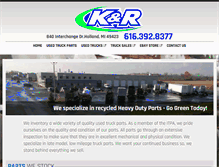 Tablet Screenshot of kandrtruckparts.com